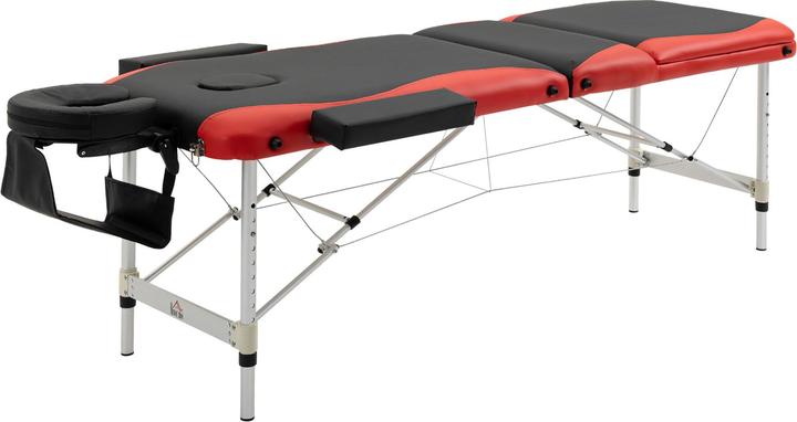 Homcom Massageliege mit leichtem Alurahmen, zusammenklappbar und gepolstert
