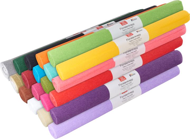 Actual product image Werola Florist crepe paper, 50 x 250 cm, 128 g/m², colourfast (128 g/m², 1 x)