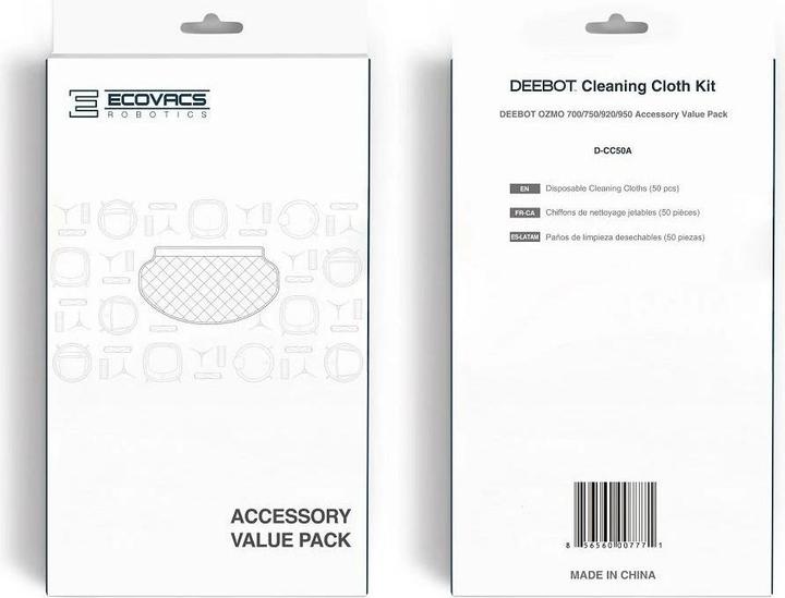 Produktbild Ecovacs Wischbezug D-CC50A 50 Stück