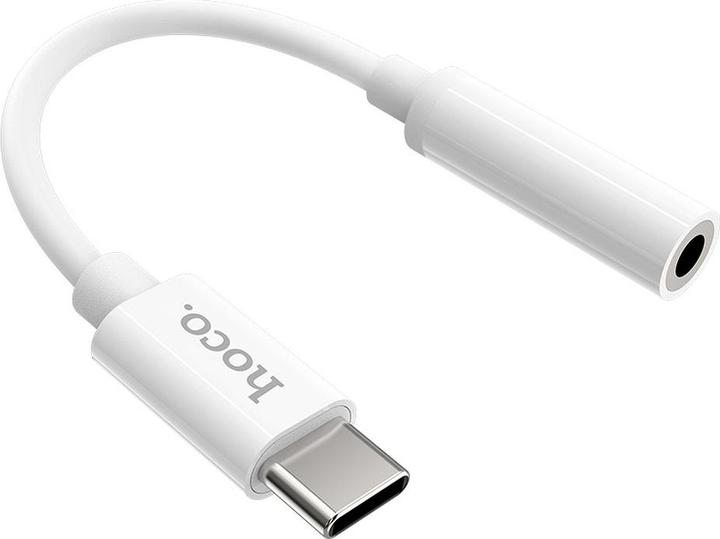 Hoco - Audio Cable Adapter (LS30) - Type-C to Jack 3.5mm - White (0.02 m)