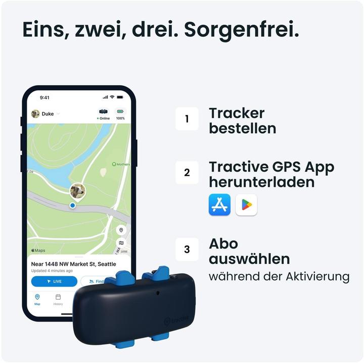 Actual product image Tractive Dog 4 GPS Tracker for Dogs (Cat, Dog, Walks)