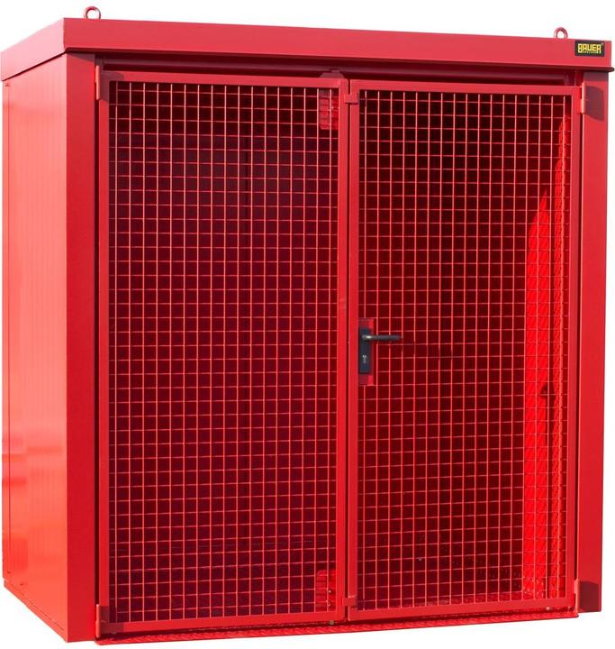 Produktbild Bauer Südlohn Bauer Gasflaschen Container GFC B M1 2120 x 2265 x 1180 mm lackiert feuerrot