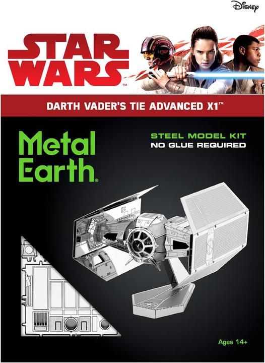 Actual product image Metal Earth Darth Vader's TIE fighter