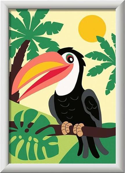 Image du produit Ravensburger Peinture par numéros - Toucan dans la jungle
