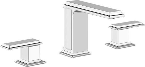 Produktbild Gessi Eleganza, Drei-Loch-Waschtisch-Armatur, 3/8-Flex-Schlauch, ohne Ablaufgarnitur, 46011