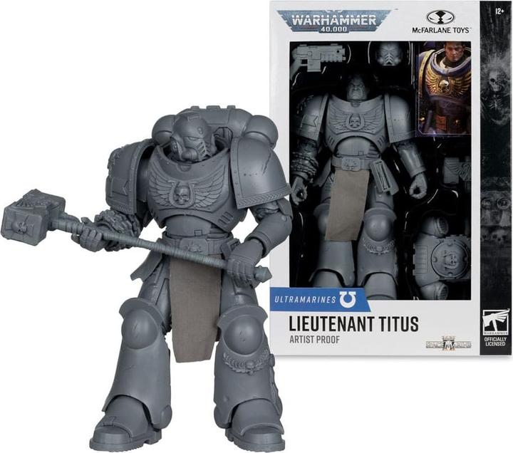 Actual product image McFarlane Warhammer 40,000 action figure Ultramarines: Lieutenant Titus (Artist Proof) 18 cm