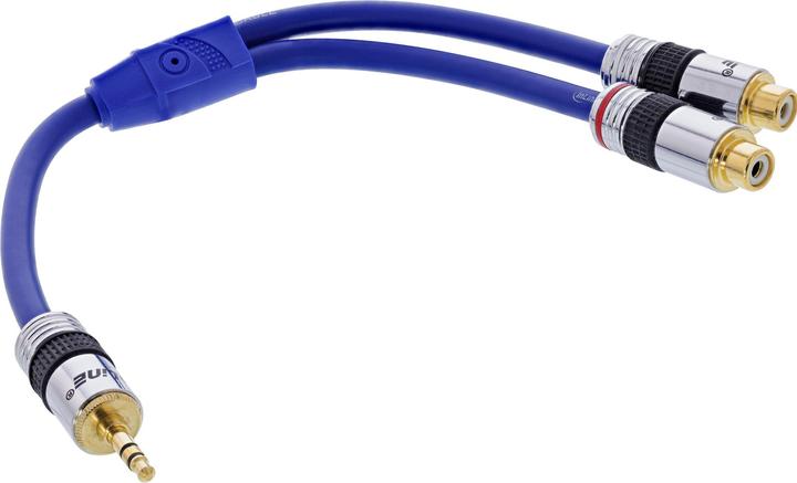 Immagine prodotto InLine Cavo Cinch/jack, 2x Cinch a jack 3.5mm (0.25 m, Cinch, Connettore da 3,5 mm (AUX))