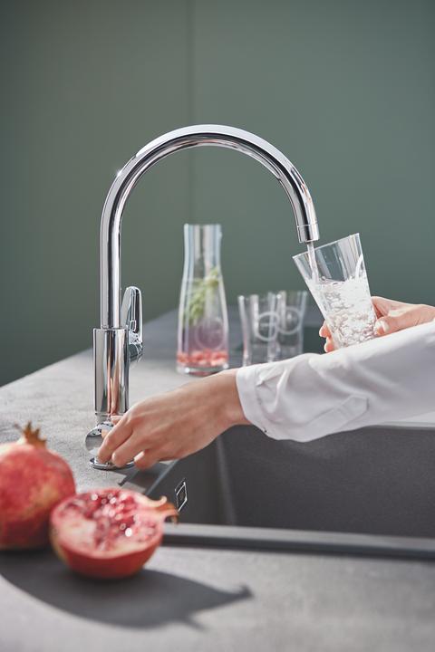 Image du produit Grohe Robinet de cuisine avec fonction filtre Blue chromé brillant 30385000