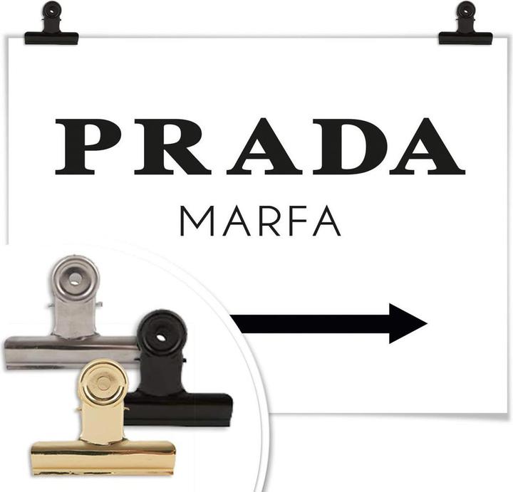 Actual product image Trenddeko Poster Prada Marfa 100 x 80 cm, paper (100 x 80 cm)