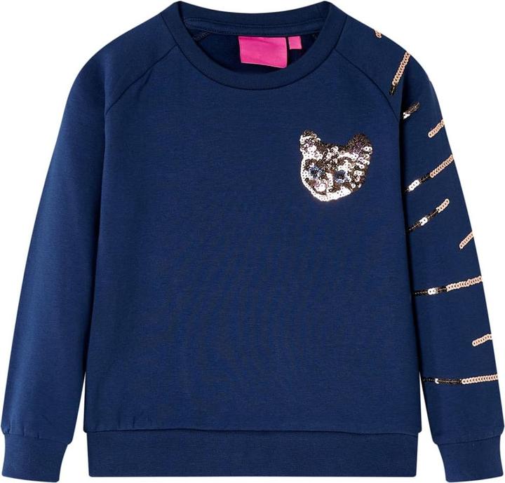Actual product image VidaXL Children's sweatshirt navy blue 104,Material: 95 % cotton. 5 (104)