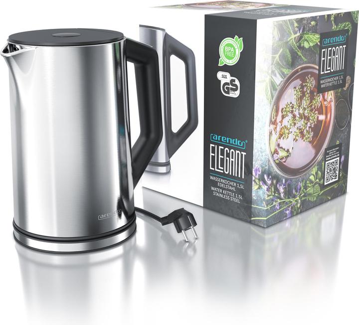 Actual product image Arendo Kettle with temperature setting (1.50 l, EU plug)