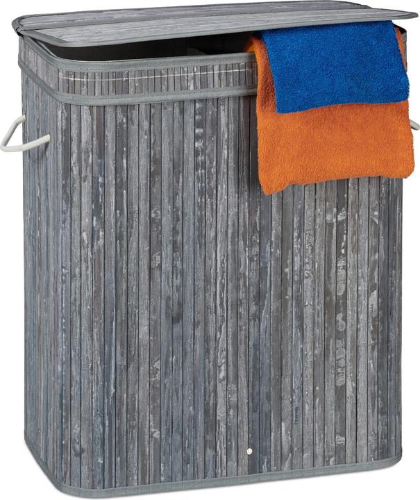 Actual product image Relaxdays Lidded Laundry Hamper (95 l)