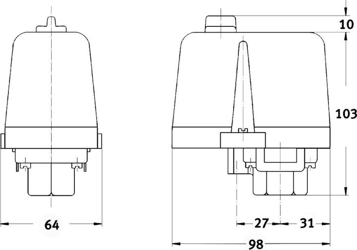Produktbild Aircraft Druckschalter CONDOR MDR 4 / 16 A / 8-16 bar