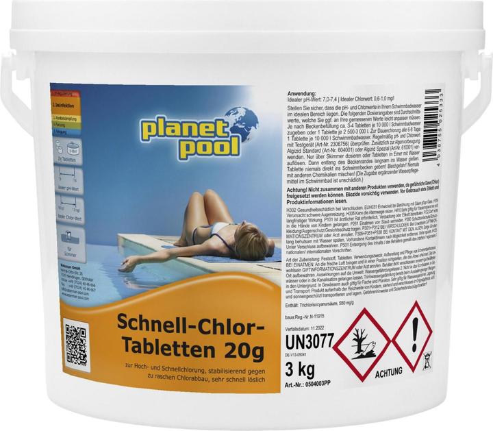 Produktbild Planet Pool Schnell-Chlor-Tabletten (3180 g)