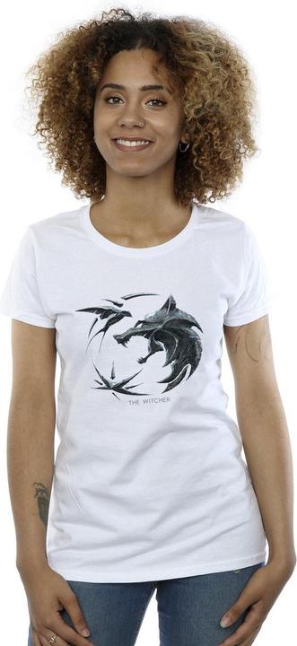 Produktbild Netflix The Witcher Wolf Logo TShirt (S)