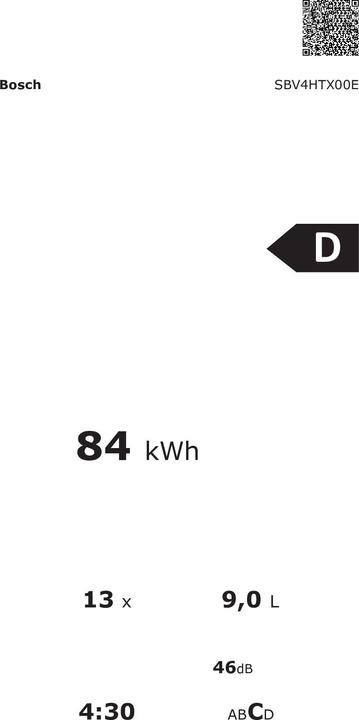 Actual product image Bosch Hausgeräte Series 4, Fully integrated dishwasher, 60 cm, XXL, SBV4HTX00E