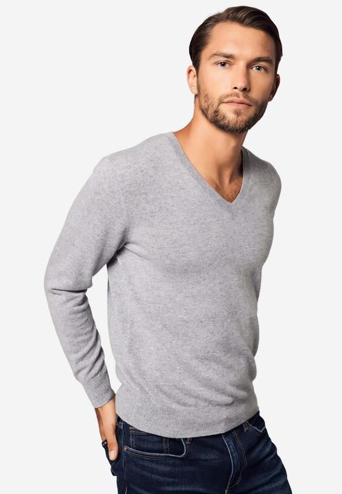 Immagine prodotto Bellemere Pullover Solid V-Neck Merino Sweater (XL)
