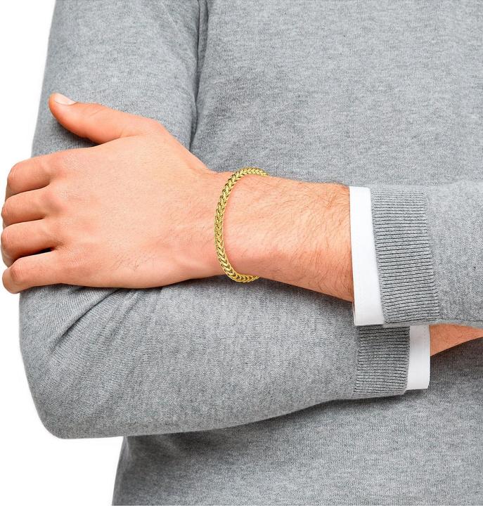 Actual product image S.Oliver Bracelet for men, stainless steel IP gold (20 cm, Stainless steel)