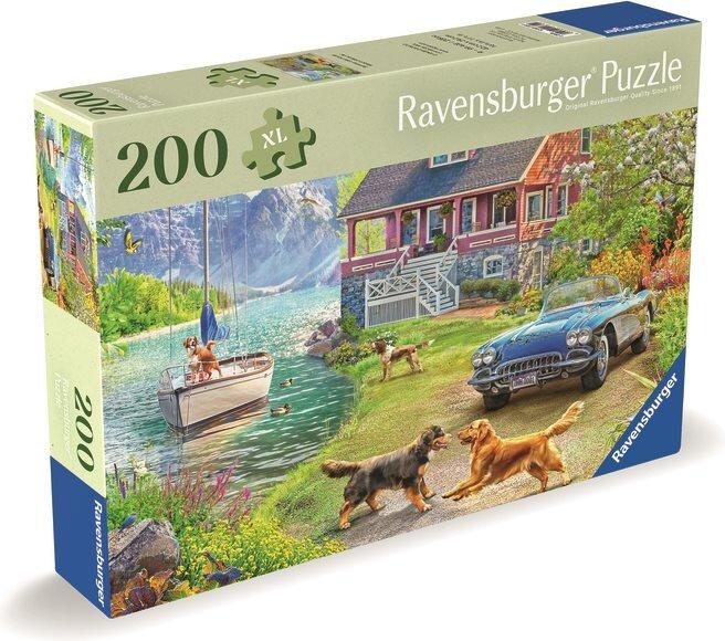 Produktbild Ravensburger Puzzle 12001370 - Sommerhaus am See - Puzzle für ältere Menschen und Senioren, mit 200 (200 Teile)
