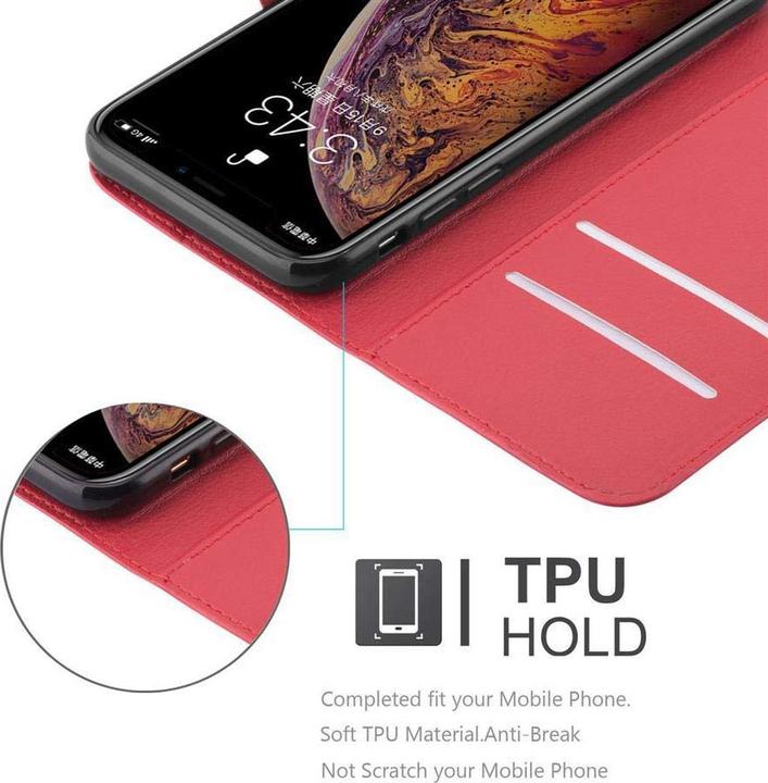 Actual product image Cadorabo Book with stand function cover (Apple iPhone XS Max)