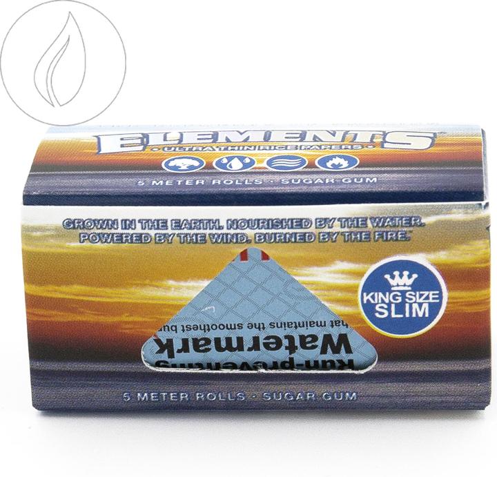 Produktbild Elements Blue Rolls King Size Slim 5m