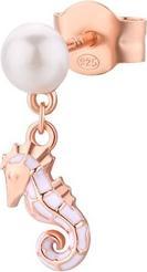 Rosato Playful bronze single earring with pearl Into Theue RZIB28