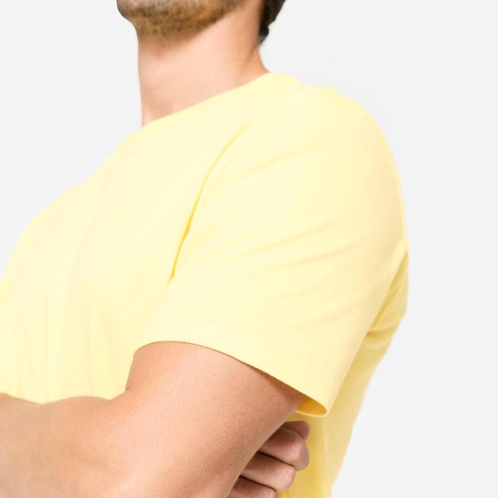 Actual product image Domyos Men's breathable T-shirt - pastel yellow (4XL)