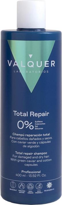 Image du produit Valquer Shampooing Premium Total Repair sans sel, sans sulfates et sans silicones 400ml (400 ml, Shampoing liquide)