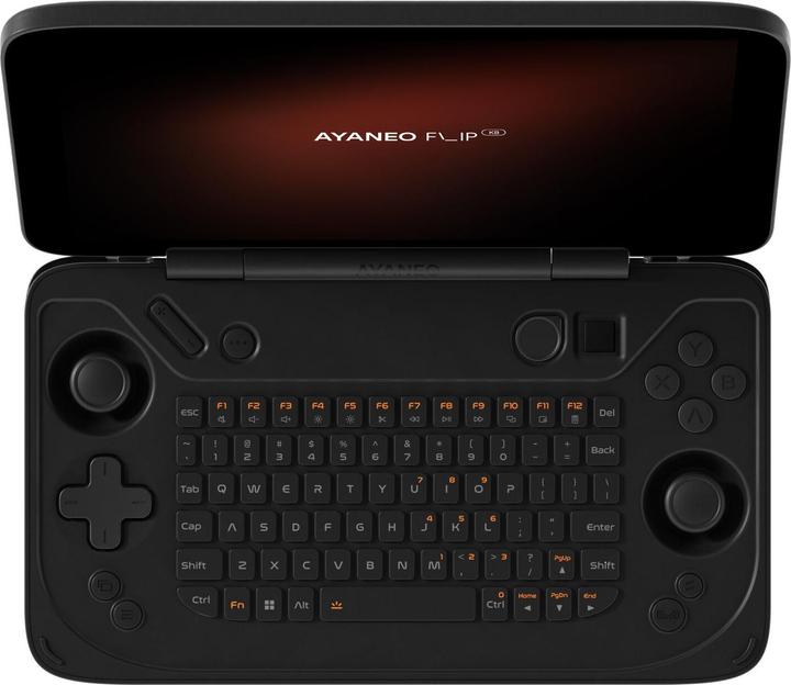 Ayaneo Flip KB Handheld Konsole, AMD Ryzen 8840U, 16 GB LPDDR5X, 512 GB SSD – Shadow Black