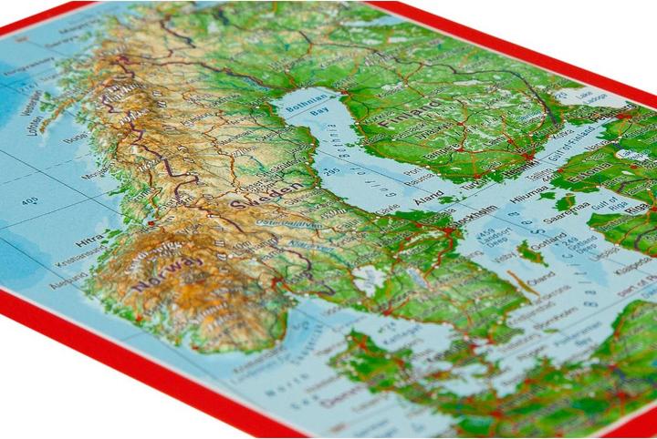 Image du produit Carte postale 3D en relief Scandinavie