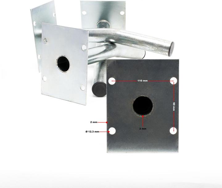 Produktbild Wiltec 4x Autoreifen Wandhalter