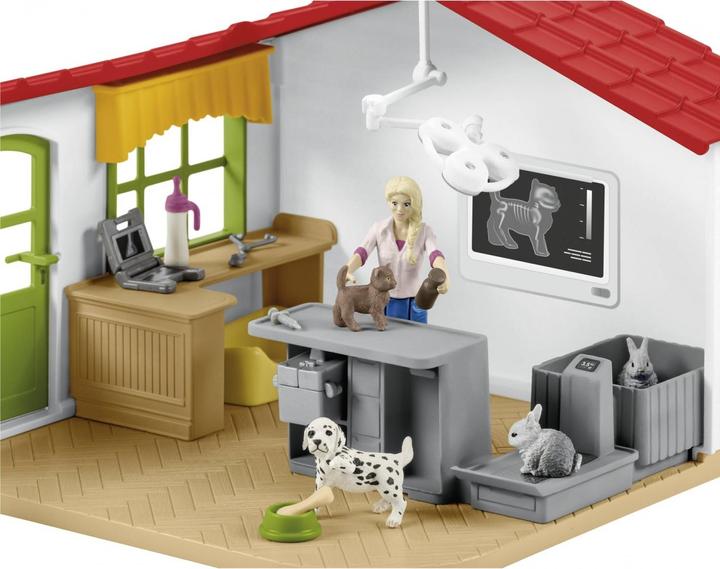 Image du produit Schleich Cabinet vétérinaire avec animaux de compagnie
