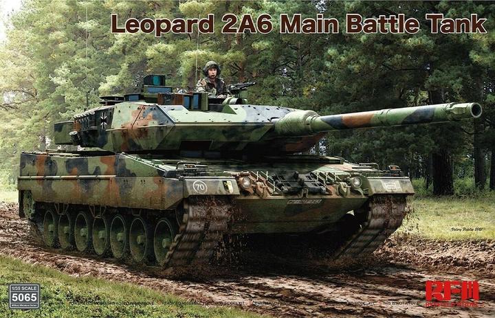 Immagine prodotto Rye Field Model Carro armato principale Leopard 2A6 con cingoli funzionanti (senza interni)