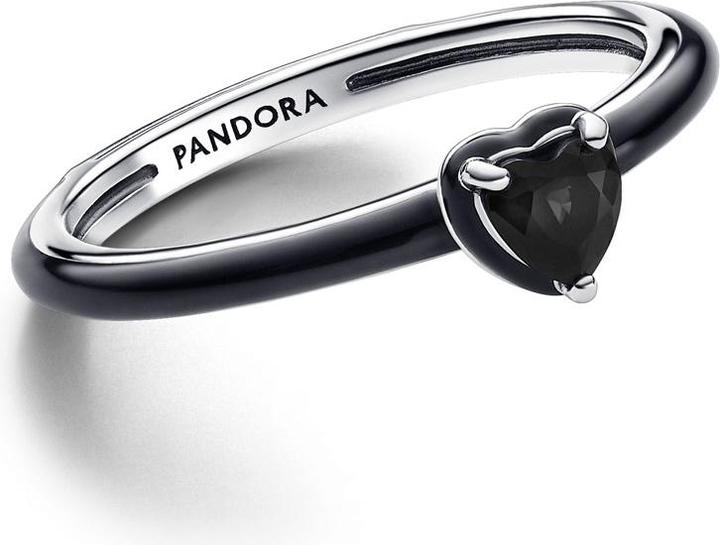 Produktbild Pandora ME Schwarzes Chakra Herz Ring (46, 925 Silber)
