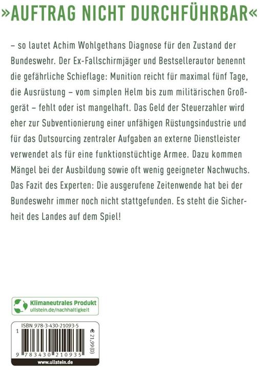 Image du produit Blackbox Bundeswehr (Allemand, Martin Woodpecker, Achim Wohlgethan, 2023)