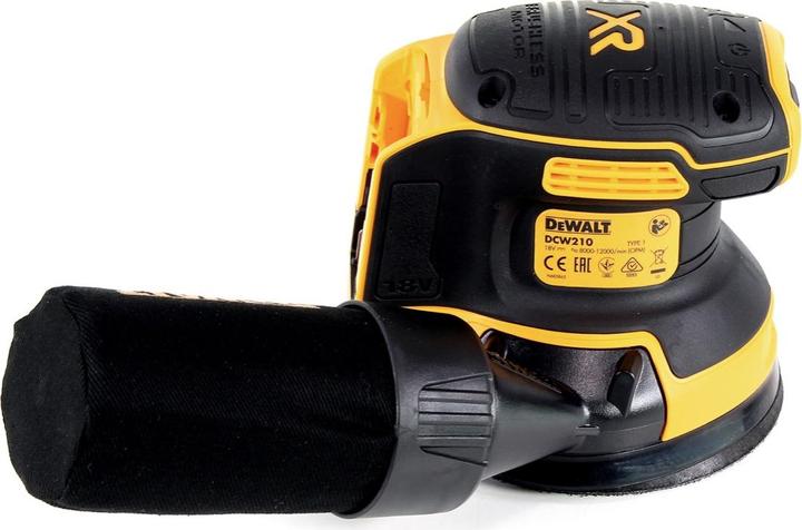 Actual product image DeWalt DCW210NTXJ (Eccentric grinder, 210 W)