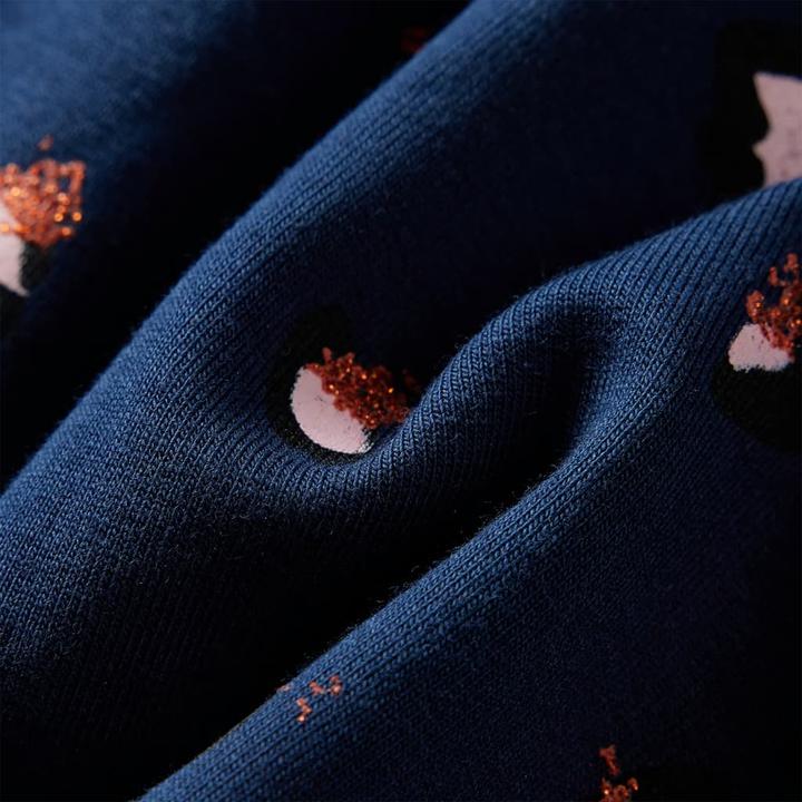 Immagine prodotto VidaXL Abito da bambino con maniche lunghe blu navy 116,Materiale: 95 (116)