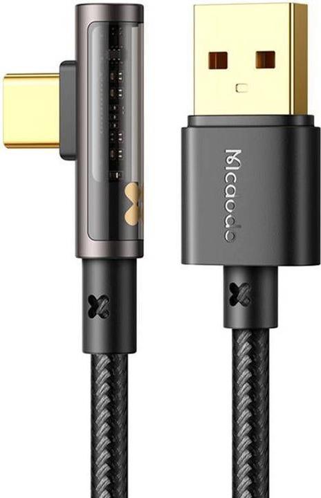 Image du produit Mcdodo CA-3380 Câble USB vers USB-C Prism 90 degrés, 6A, 1.2m (noir) (1.20 m)