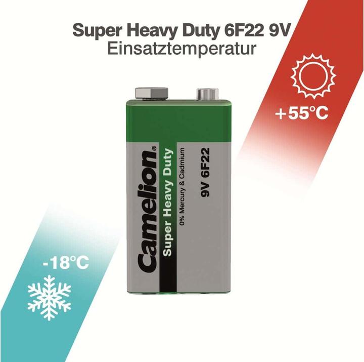 Immagine prodotto Camelion Blocco 9VZinco-carbonio (1 pz., 9V Block, 400 mAh)