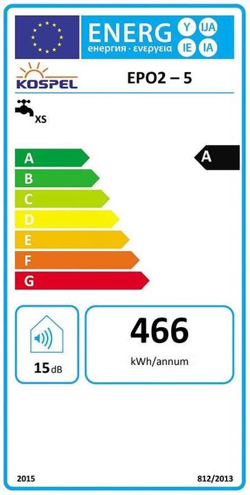 Actual product image Viessmann Inst. Water Heater Kospel Epo2-5 Amicus