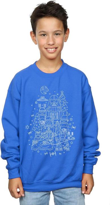 Actual product image Star Wars Boys Empire Christmas Sweatshirt (152, 158)