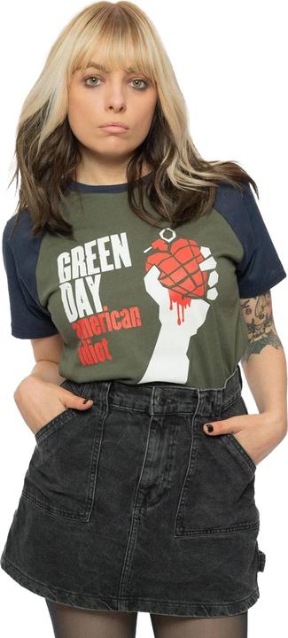 Produktbild Green Day American Idiot TShirt Raglanärmel (L)