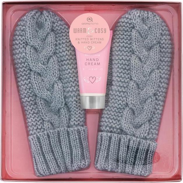 Image du produit Aroma Home Mittens with Hand Lotion / Moufles et crème pour les mains, gris