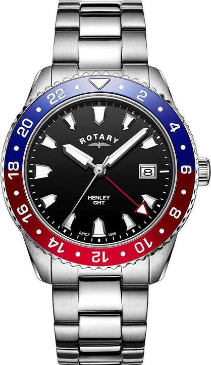 Image du produit Rotary GB05108/30 Henley Montre Homme GMT 42mm 10ATM (Montre analogique, 42 mm)