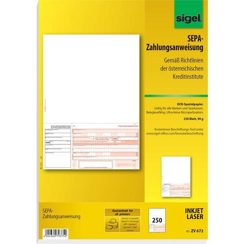 Immagine prodotto Sigel Vaglia postale ZV672 Carta Bianca (240 x)