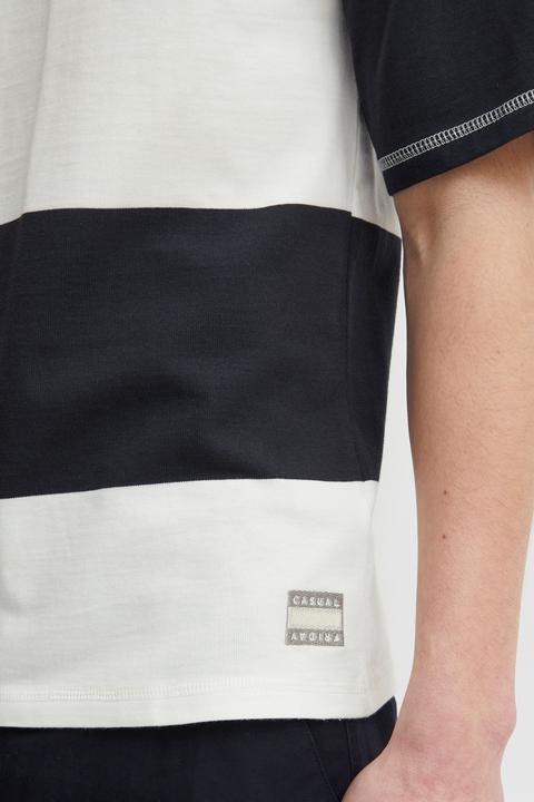 Actual product image Casual Friday CFTue wide striped tee - 20504714 (M)