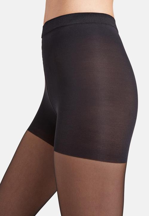 Actual product image Wolford Individual 10 Control Top shaping tights, colour 7005 black, size 34-36 (10 DEN, 34 - 36)