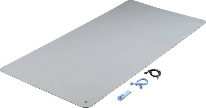 Image du produit Tru Components TC-12356308 Kit de tapis ESD Gris (L x l x H) 1190 x 590 x 2 mm 1 (Protection statique)