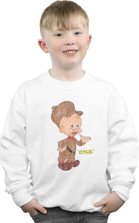 Actual product image Looney Tunes Boys Elmer Fudd Distressed Sweatshirt (152, 158)