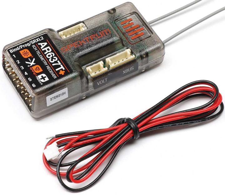 Produktbild AR637T+ DSMX 6-Kanal AS3X+ & SAFE Telemetrie-Empfänger